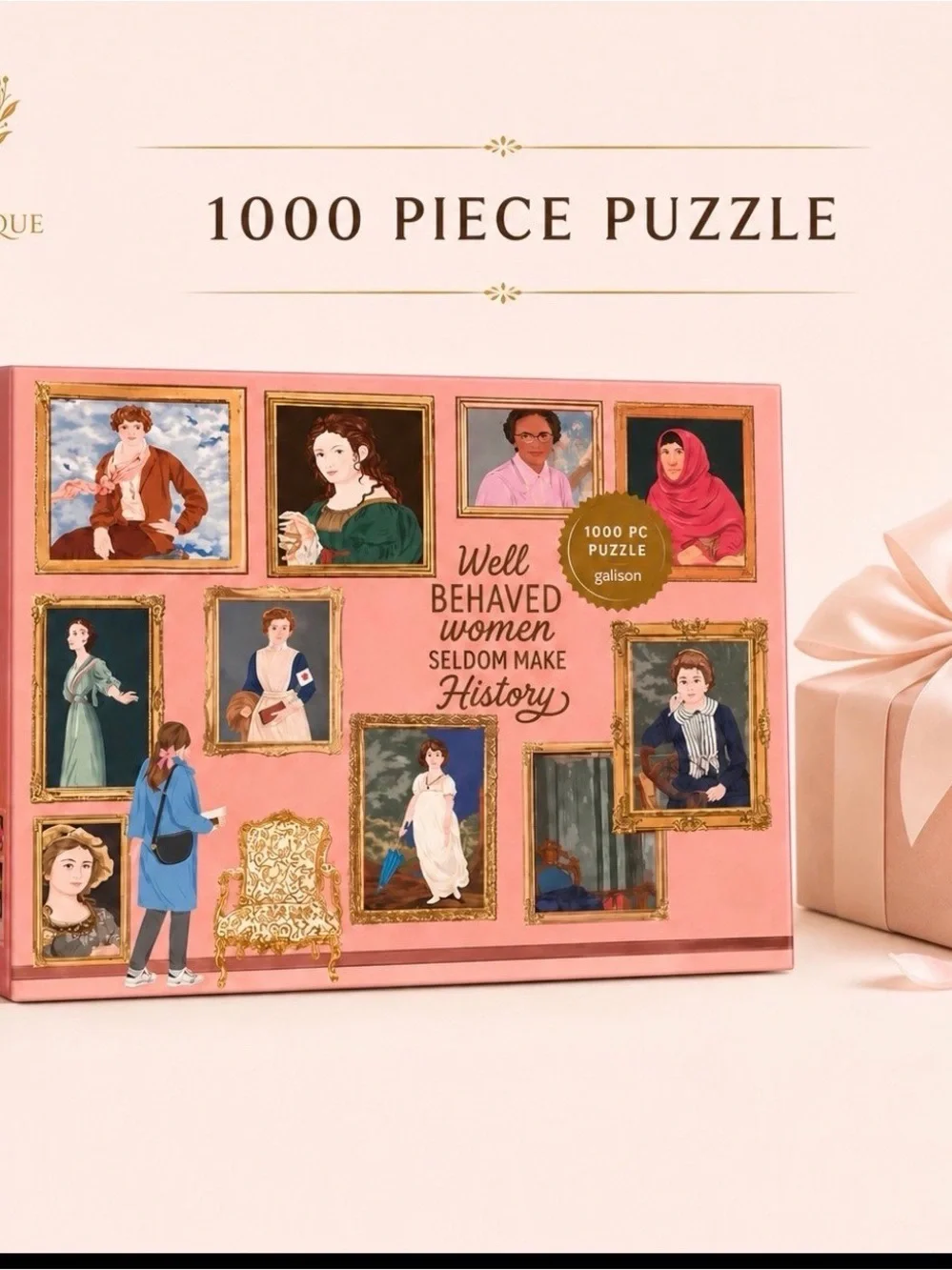 Well Behaved Women 1000-Piece Puzzle - Pink Box